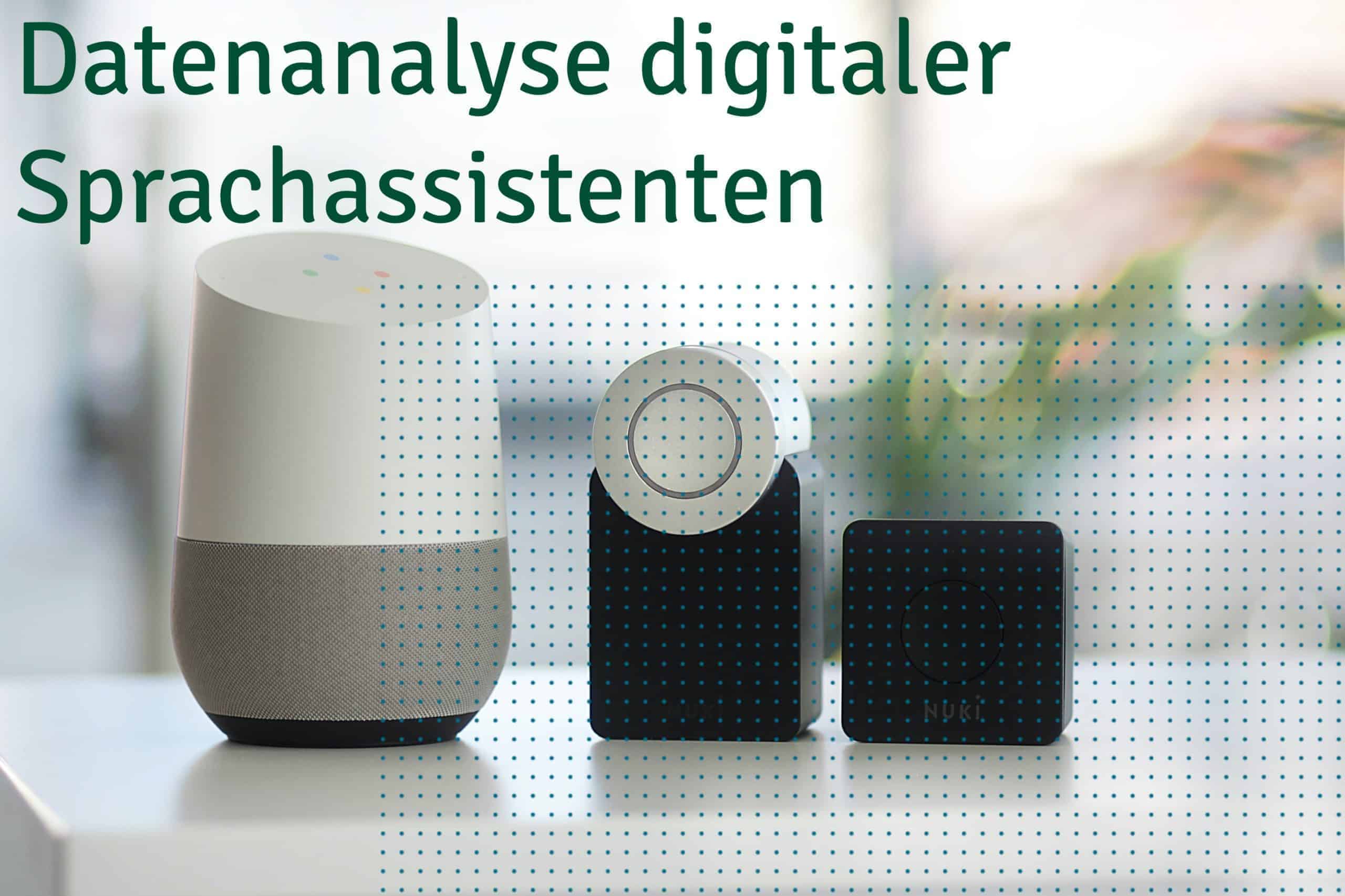 Blog Titel Datenanalyse digitaler Sprachassistenten