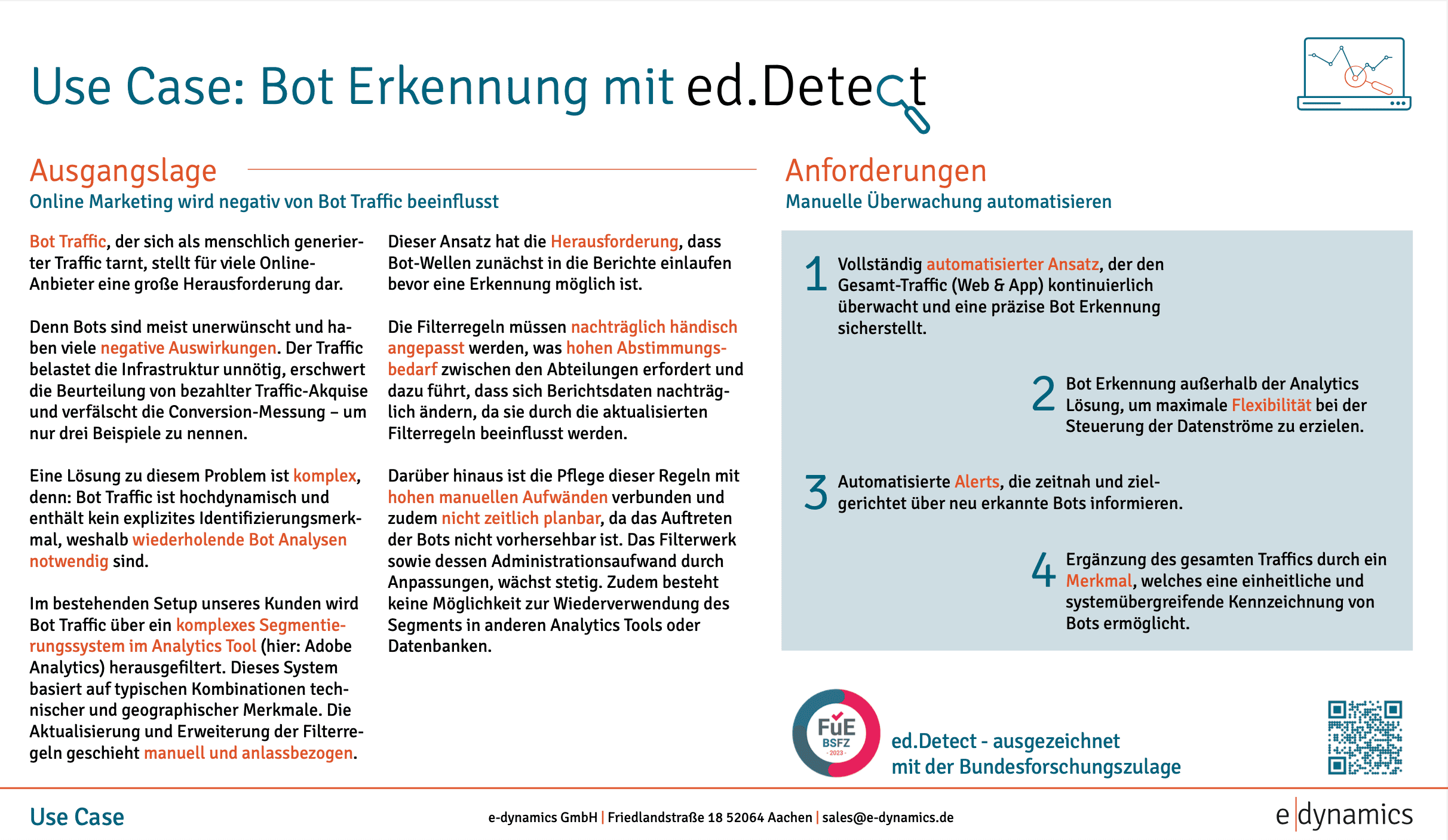 Use Case ed.Detect Bot Erkennung